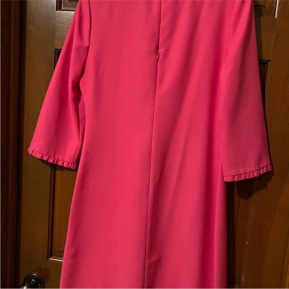 Bubble gum pink Kate Spade Dress with small ruffle, size 4 - Picture 2 of 9